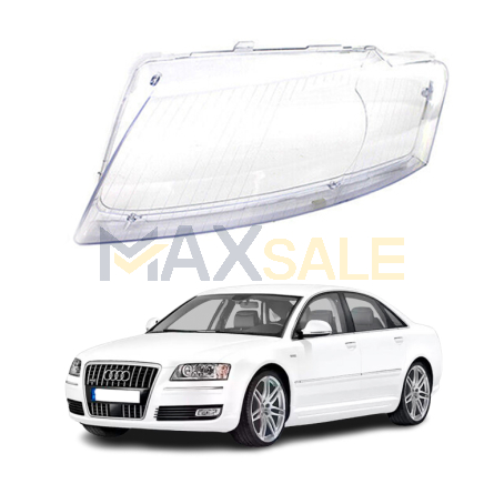 Ляво стъкло за фар Audi A8 D3 (04-09)