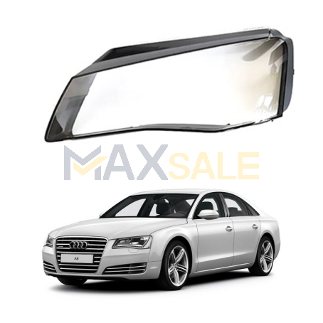 Ляво стъкло за фар Audi A8 D4 LED (10-13) 