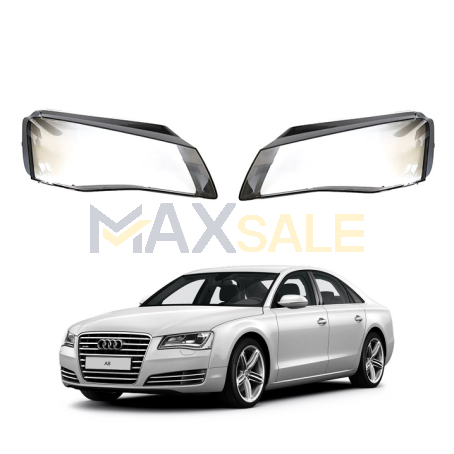 Комплект стъкла за фарове Audi A8 D4 LED (10-13) , ляво и дясно 