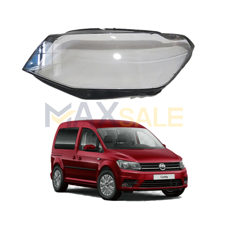 Ляво стъкло за фар на VW Caddy (15-20)