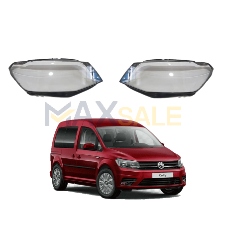 Комплект стъкла за фарове на VW Caddy (15-20), ляво и дясно 