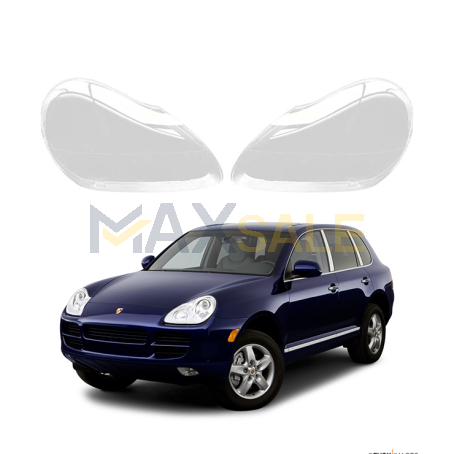 Комплект стъкла за фарове за Porsche Cayenne (05-07), ляво и дясно 