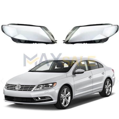 Комплект стъкла за фарове на VW PASSAT CC, 2013-2018, ляво и дясно 