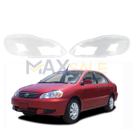 Комплект стъкла за фарове за Toyota Corolla (03-06), ляво и дясно 