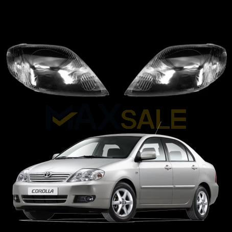 Комплект стъкла за фарове за Toyota Corolla (03) US, ляво и дясно 