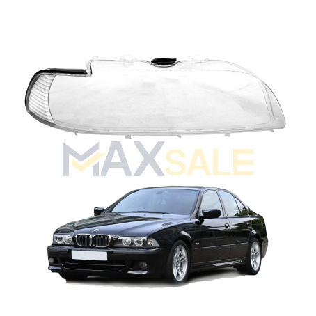 Дясно стъкло за фар за BMW 5 с УПЛЪТНЕНИЯ, 99-03