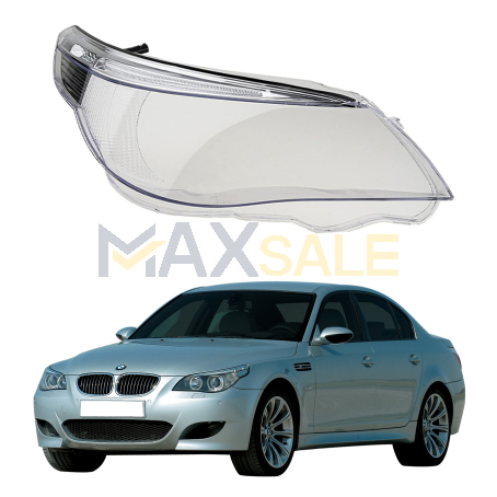 Дясно стъкло за фар с вежди за BMW 5 E60 E61, 2003-2010  