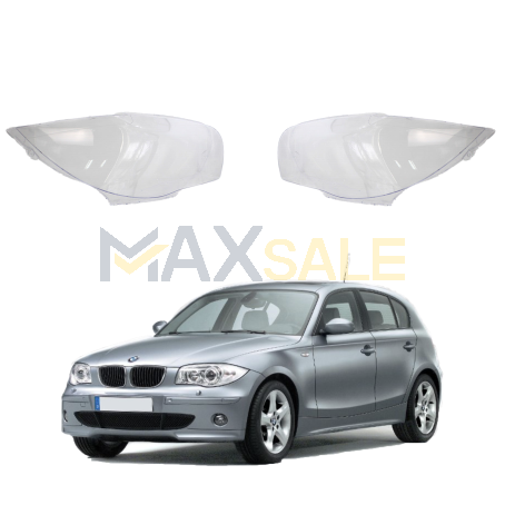 Комплект стъкла за фарове за BMW 1 серия E87 E82 (05-09), ляво и дясно 