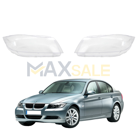 Комплект стъкла / капаци за фарове за BMW 3 Серия E90 E91 XENON (07-12), ляво и дясно 