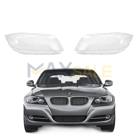Комплект стъкла / капаци за фарове за BMW 3 Серия E90 E91 Facelift (07-12), ляво и дясно 