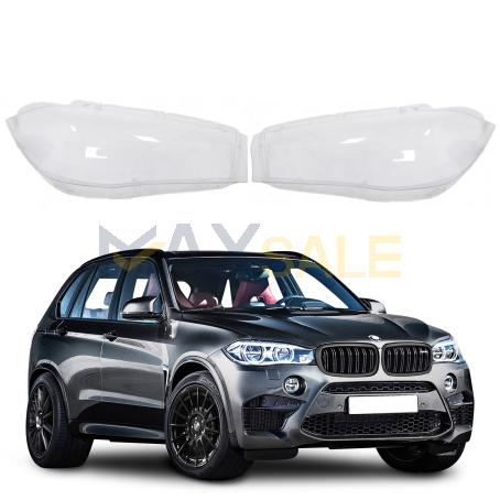 Комплект стъкла за фарове за BMW X5 F15 2014-2017, ляво и дясно 
