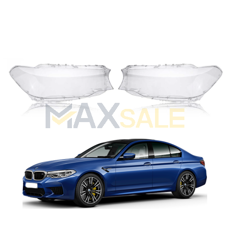 Комплект стъкла / капаци за фарове за BMW 5 G30 G31 (17-19), ляво и дясно 