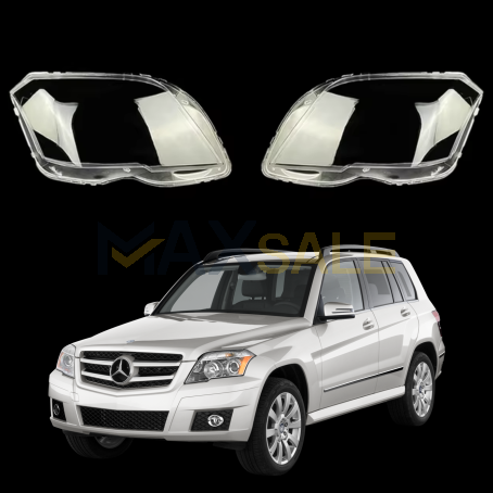 Комплект стъкла / капаци за фарове за Mercedes GLK X204 (07-12), ляво и дясно 