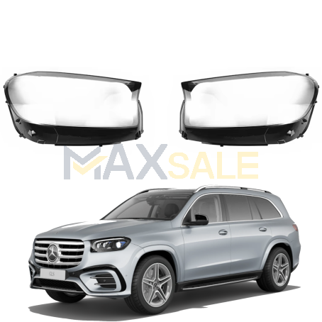 Комплект стъкла / капаци за фарове за Mercedes-Benz X167 GLS (20-24), ляво и дясно 