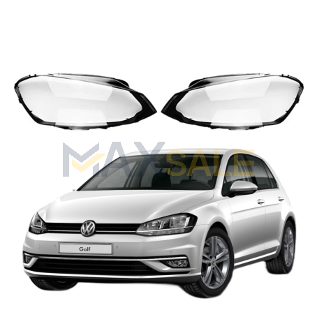 Комплект стъкла / капаци за фарове за VW Golf 7 (14-17), ляво и дясно 