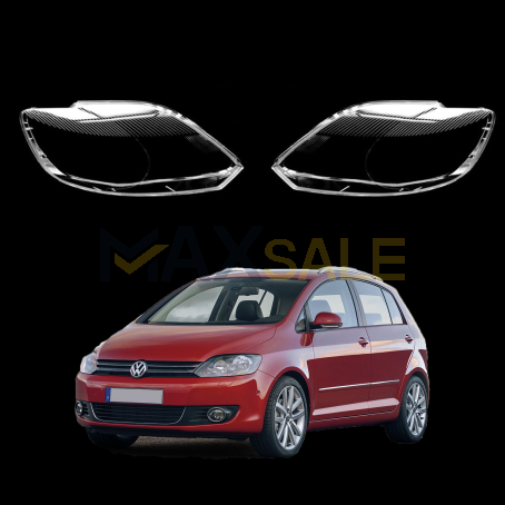 Комплект стъкла / капаци за фарове за VW Golf Plus (09-13), ляво и дясно 