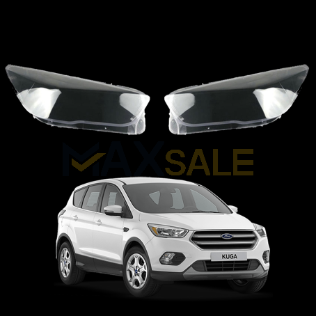 Комплект стъкла / капаци за фарове за Ford Kuga (16-19), ляво и дясно 