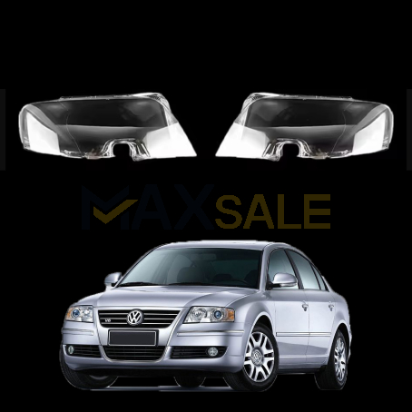 Комплект стъкла / капаци за фарове VW Passat B5 (05-07), ляво и дясно 