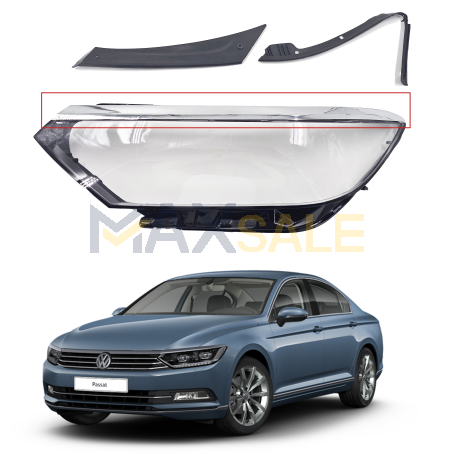 Ляво стъкло / капак за фар VW Passat B8 IQ Light FULL LED Matrix (14-20)