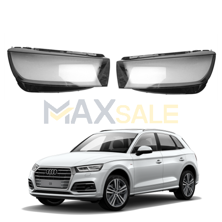 Комплект стъкла / капаци за фарове Audi Q5 (18-20), ляво и дясно 