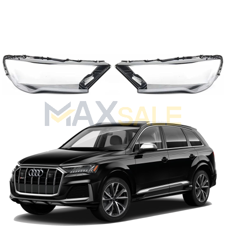 Комплект стъкла / капаци за фарове Audi Q7 (21-22), ляво и дясно 