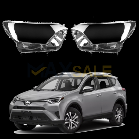 Комплект стъкла / капаци за фарове Toyota RAV4 (16-18), ляво и дясно 