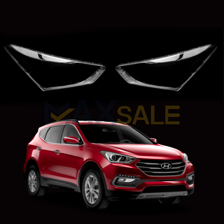 Комплект стъкла за фарове на Hyundai Santa Fe (2017-2019), ляво и дясно 