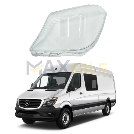 Ляво стъкло / капак за фар Mercedes Sprinter W906 (16-18)