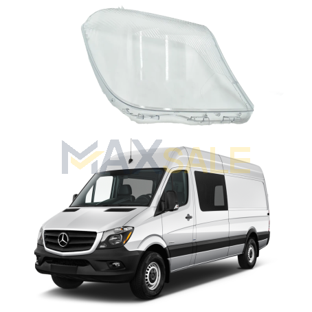Дясно стъкло / капак за фар Mercedes Sprinter W906 (16-18)