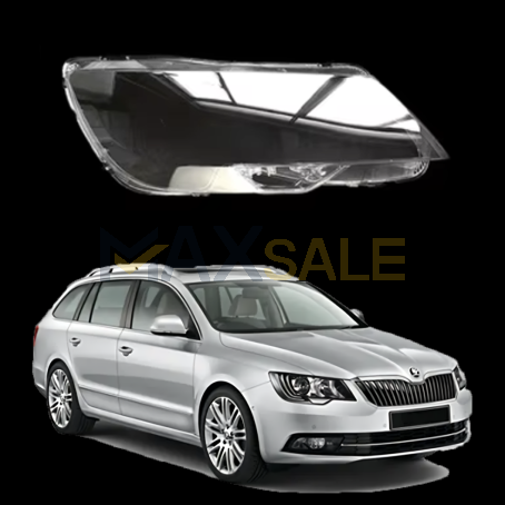 Дясно стъкло / капак за фар Skoda Superb 2 Facelift (13-15)