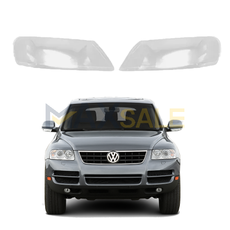 Комплект стъкла за фарове на VW Touareg (2004-2007), ляво и дясно 