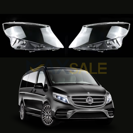 Комплект стъкла / капаци за фарове Mercedes-benz VITO W447 (16-23), ляво и дясно 