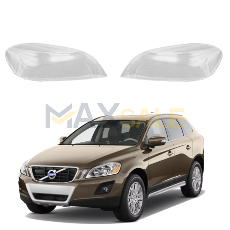 Комплект стъкла / капаци за фарове Volvo XC60 (09-13), ляво и дясно 