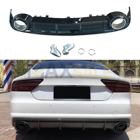 Дифузьор за задна броня с RS7 визия за Audi A7 (2016-2018)