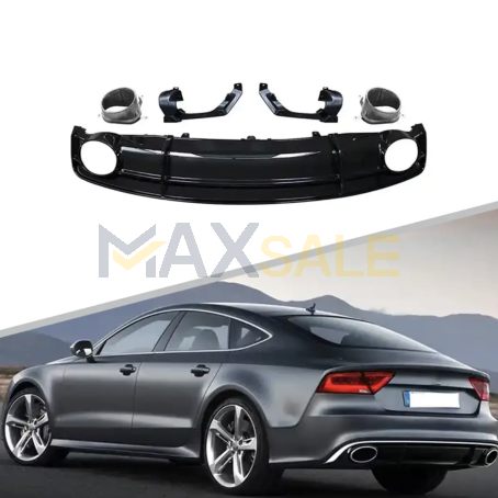 RS дифузьор за задна броня с визия RS7 за Audi A7 (2012-2015)