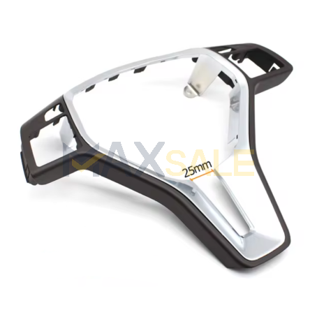 Панел за волан Mercedes Benz W176 W246 W204 W212 W207 X204 W156 W117 W218, мока с хром, 25мм