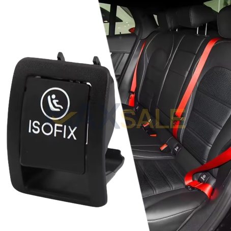 Черно капаче цяло за isofix / изофикс на Mercedes GLC W253 EQC W293 (2015-2023)