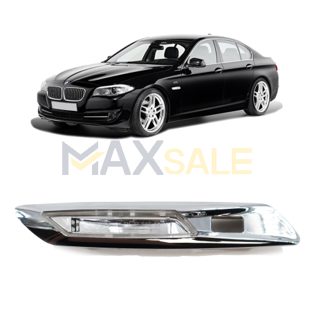 Ляв мигач за калник с отвор за Line Assist датчик на BMW 1 5 серия F10 F11 F07 E81 E82 E87 E88 (2010–2013)