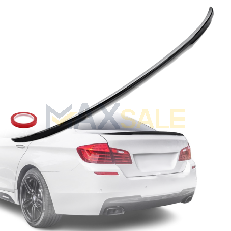 Заден спойлер за багажник M Performance style на BMW 5 серия F10 (2010-2017), черен гланц