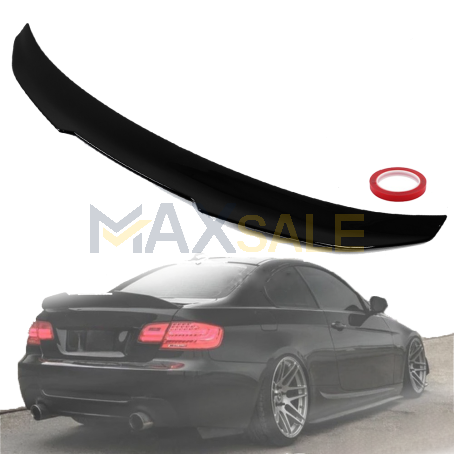 Заден спойлер за багажник PSM style на BMW 3 серия E92 (2005-2011), черен гланц
