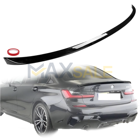 Лип спойлер за багажник M Performance style на BMW 3 серия G20 (2020+), черен гланц