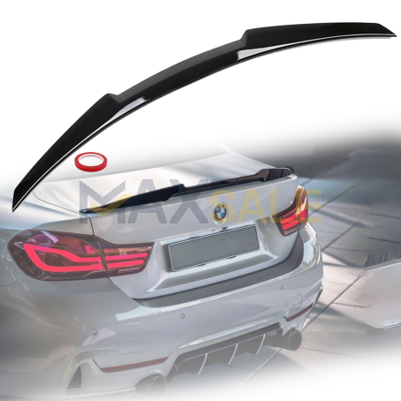 Заден спойлер за багажник M4 style на BMW 4 серия F32 (13-20), черен гланц