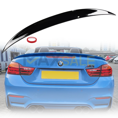 Лип спойлер за багажник Performance style на BMW 4 серия F33 (2013-2020), черен гланц