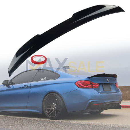 Лип спойлер за багажник PSM style на BMW 4 серия F33 (2013-2020), черен гланц