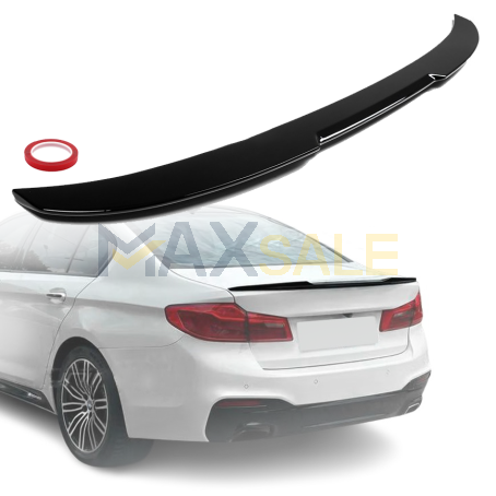 Лип спойлер за багажник M4 style на BMW 5 серия G30 (2018-2024), черен гланц