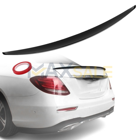 Лип спойлер за багажник AMG style на Mercedes E class W213 (2017-2023), черен гланц