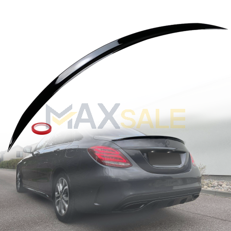 Лип спойлер за багажник AMG style на Mercedes C class W205 (2014-2019г.), черен гланц