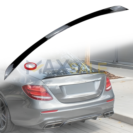Лип спойлер за багажник C63S style на Mercedes C class W205 (2014-2019г.), черен гланц