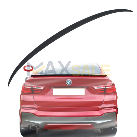 Лип спойлер за багажник M style на BMW X4 F26 (2014-2018), черен гланц
