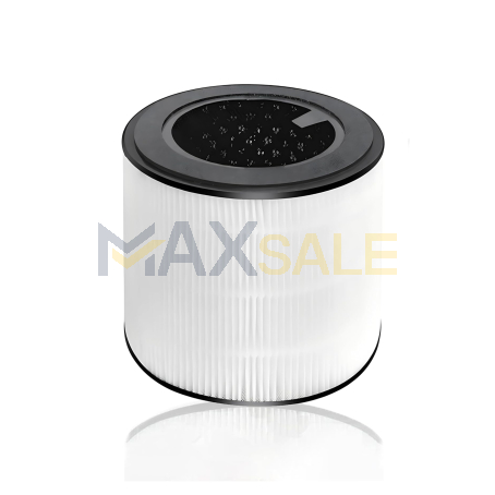 Бял HEPA филтър с активен въглен за въздухопречиствател Philips NanoProtect HEPA FY0293/30